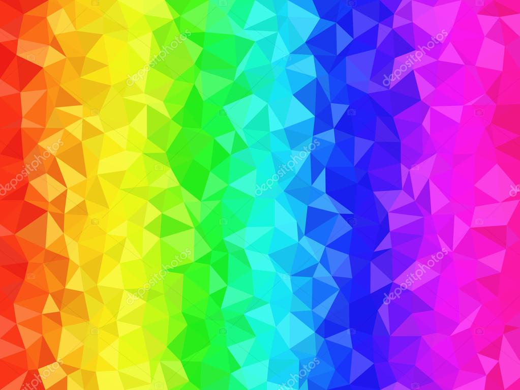 Free Vector  Polygonal background with rainbow colors