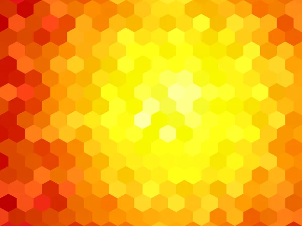 자인-노랑, 빨강, 오렌지 색상에 대 한 다각형 배경 — 스톡 벡터