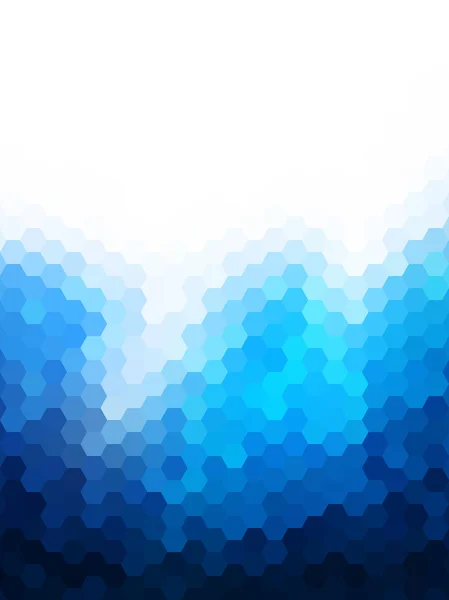 Fondo poligonal para diseño web - Colores azules — Vector de stock