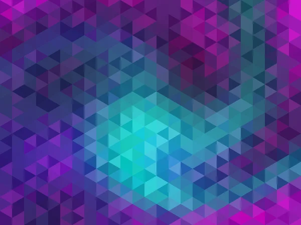 Arrière-plan polygonal pour webdesign - Rose, turquoise, couleurs violettes — Image vectorielle