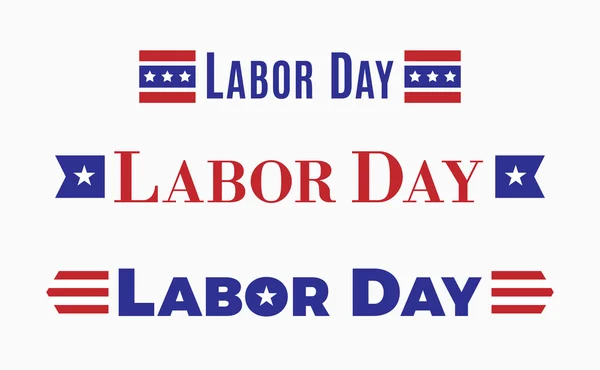 Labor Day, Holiday, Amerikai Egyesült Államok ünnepelte az első hétfőn szeptemberben — Stock Vector