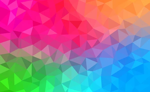 Arrière-plan polygonal pour webdesign - couleurs bleu, rose, vert, orange — Image vectorielle