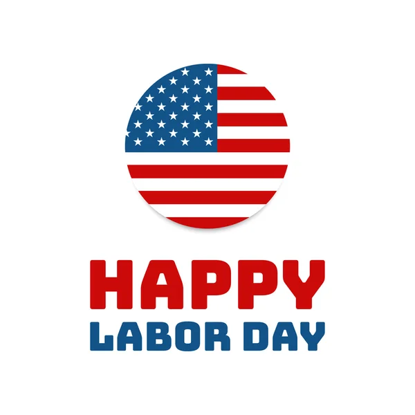 Dia do trabalho, feriado nos Estados Unidos comemorado na primeira segunda-feira em setembro — Vetor de Stock