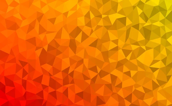 Fond abstrait polygonal - rouge, jaune, orange — Image vectorielle