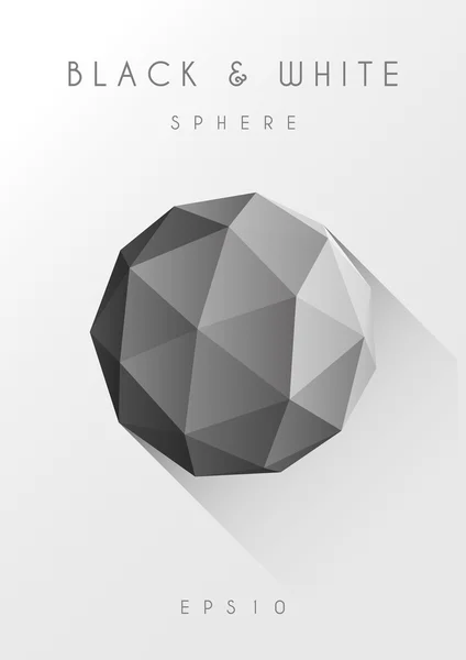 Polygon sphere — Stock Vector