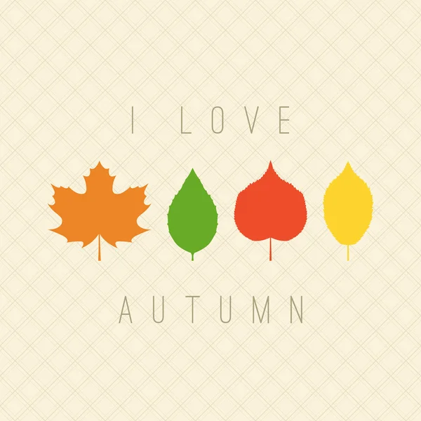 Carte d'automne — Image vectorielle
