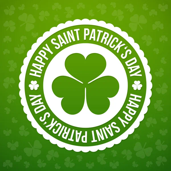 Emblema de Shamrock — Vector de stock