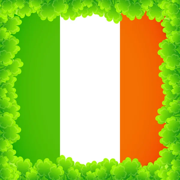 Bandera irlandesa — Vector de stock
