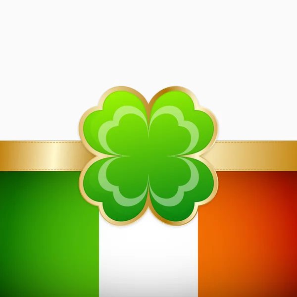 Bandiera irlandese — Vettoriale Stock