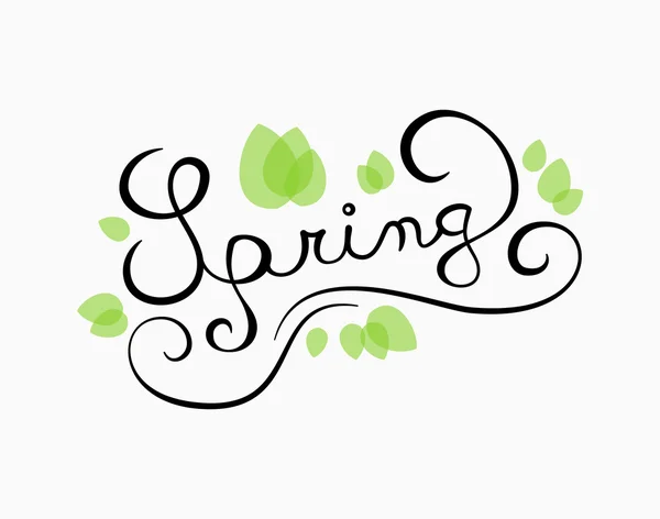 Calligraphie de printemps — Image vectorielle