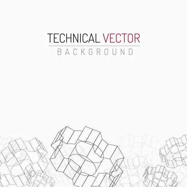 Cogwheels gráfico linear — Vetor de Stock