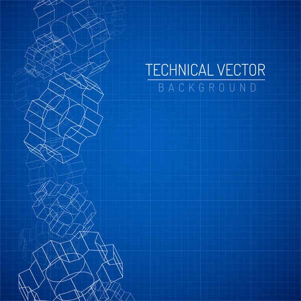 Fogaskerék lineáris grafikus — Stock Vector