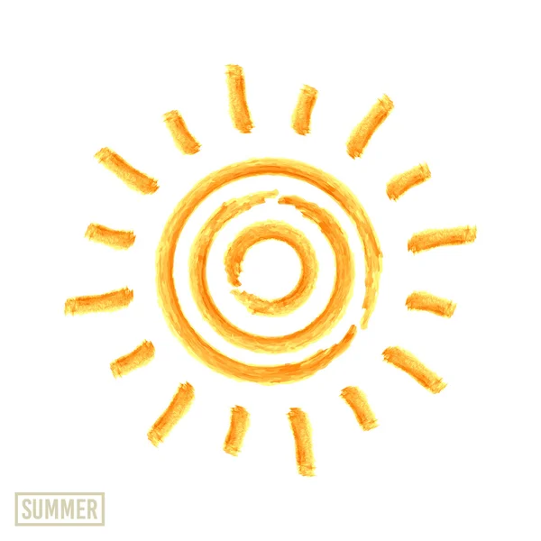 Summer sun — Stock Vector