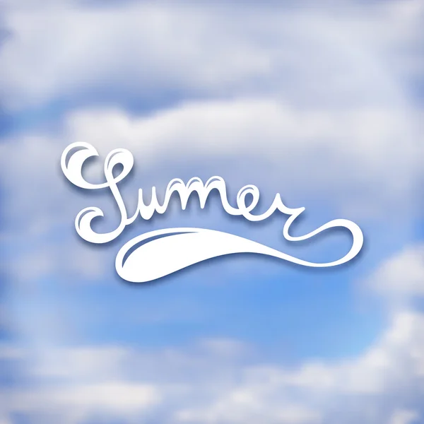 Summer lettering — Stock Vector