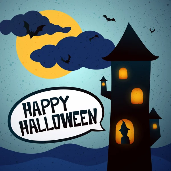 Happy Halloween tower — Stock Vector