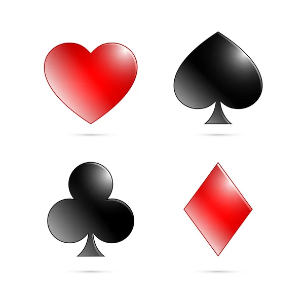 Playing card symbols — Stock Vector