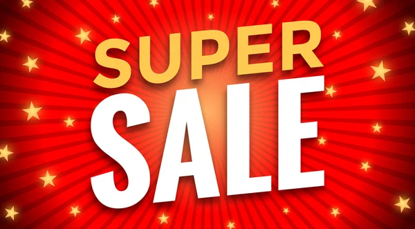 Super Sale Banner — Stockvektor