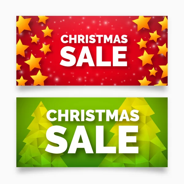 Banner de venta de Navidad — Vector de stock