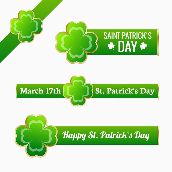 Saint Patrick's day etiketter — Stock vektor