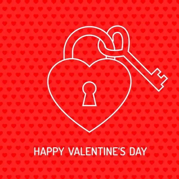Rode Valentijn hart, vector illustratie — Stockvector