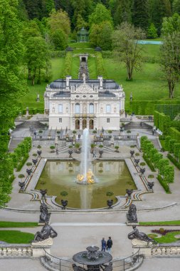 Almanya, güneybatı Bavyera Schloss Linderhof, Almanya - Linderhof Palace olduğunu