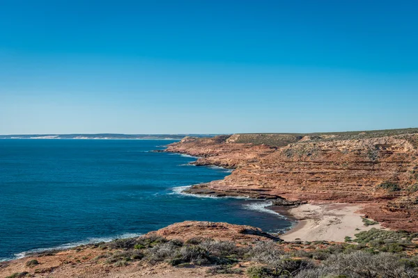 Cliff pobřeží, Geralton, západní Austrálie — Stock fotografie