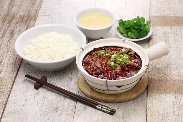 Shui zhu, chiński sichuan kuchni — Zdjęcie stockowe