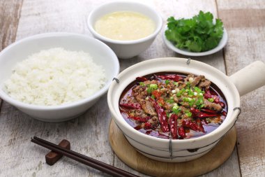 shui zhu, chinese sichuan cuisine clipart