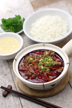 shui zhu, chinese sichuan cuisine clipart