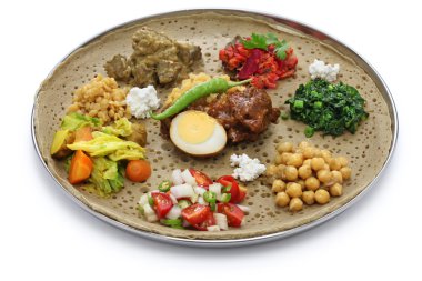 homemade ethiopian cuisine clipart