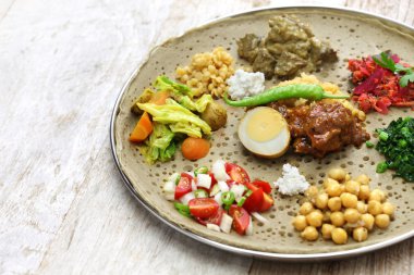 Etiyopya mutfağı, bir tabak yemek