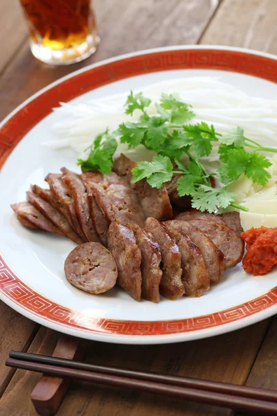 Homemade taiwanese sweet pork sausage — Stock Photo, Image