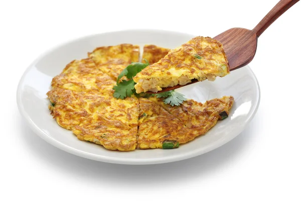 Taiwanese gedroogde radijs omelet — Stockfoto