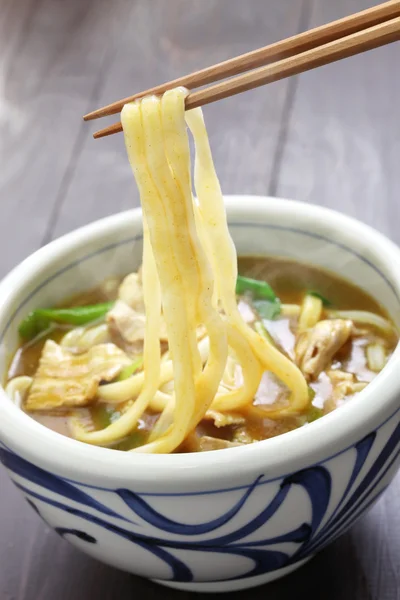 Curry udon, Japanse noedels — Stockfoto