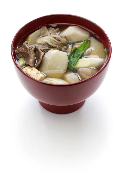 Imoni, Japanse hotpot koken — Stockfoto