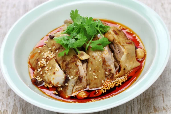 Sliny kuře, lákavé kuře, Čína, Sichuan kuchyně — Stock fotografie