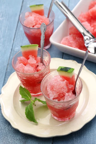 Homemade watermelon ice — Stock Photo, Image