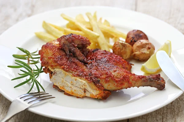 포르투갈 피리 피리 매운 닭 — 스톡 사진