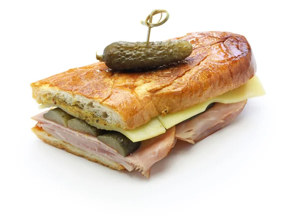 Cuban sandwich, kubansk mix, kubanska pressade smörgås — Stockfoto