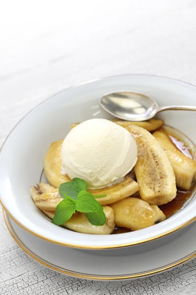 Bananas foster, american cuisine — Stock Photo, Image