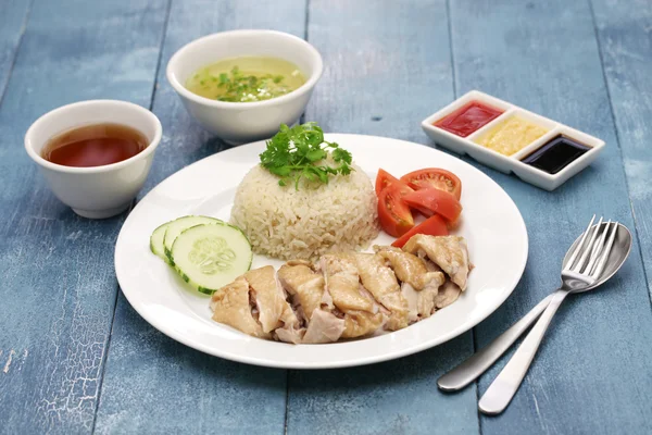Hainanese kuře rýže — Stock fotografie