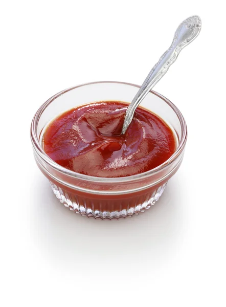 Ketchup de tomate, condimento de mesa — Fotografia de Stock