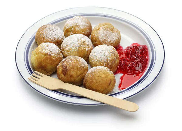 Ebelskiver, danish christmas pancake puffs — Stock Photo, Image