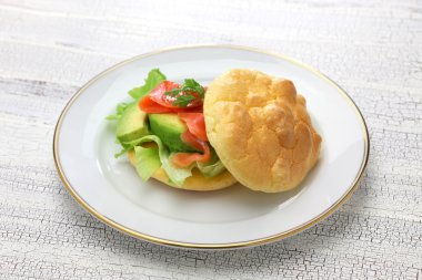 bulut ekmek (carb ekmek yok) sandviç