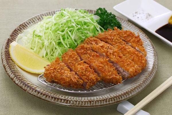 Tonkatsu Chuleta Lomo Cerdo Japonés — Foto de Stock