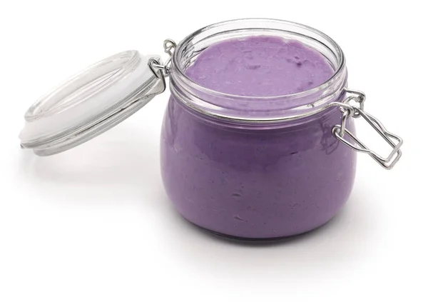 Домашний Ube Halaya Фиолетовый Батат Джем Банке Филиппинская Еда — стоковое фото