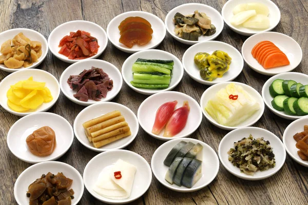 Assortiment Cornichons Japonais Tsukemono Aliments Fermentés Traditionnels — Photo