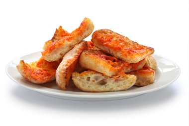 Con tomate, İspanyol domates ekmek pan