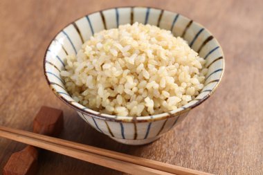 Boiled brown rice