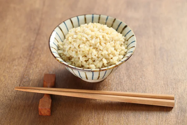 Boiled brown rice — Stockfoto